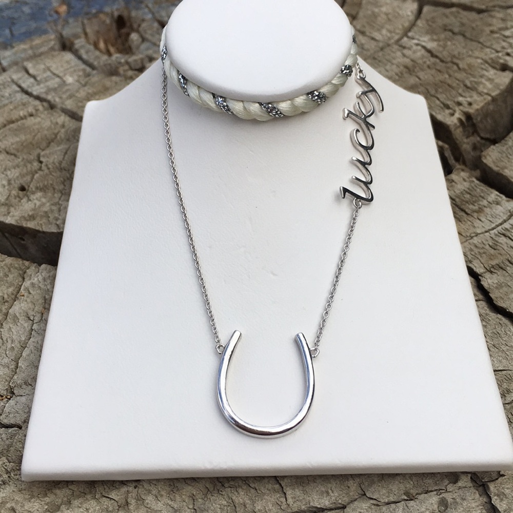 🐴 🍀 NEW LUCKY HORSESHOE NECKLACE 🍀🐴